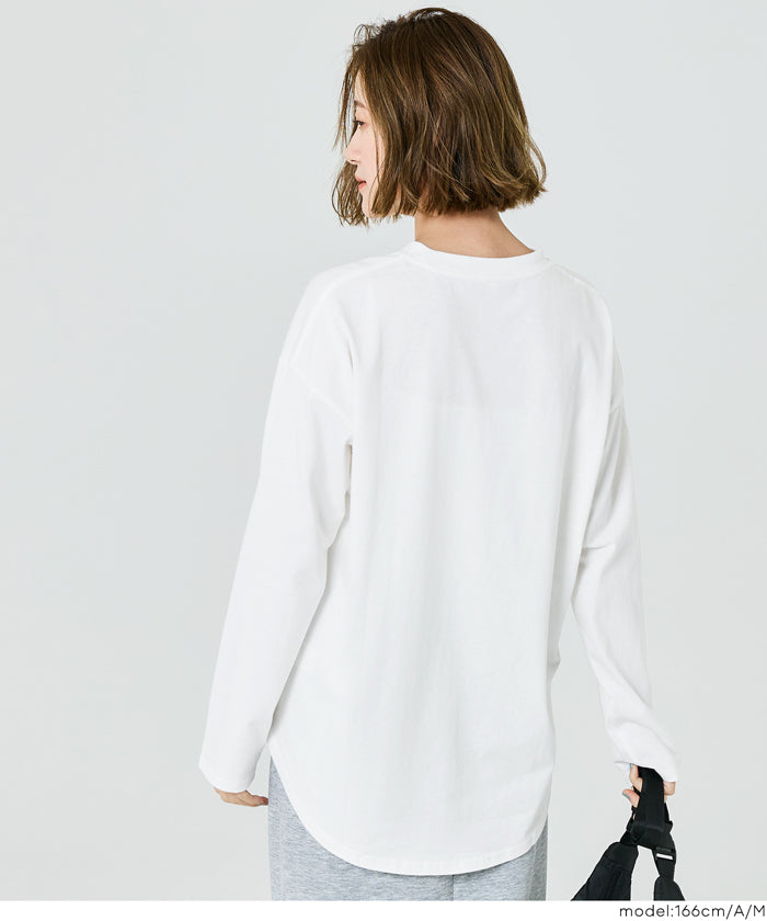 セール☆1290円→990円 ビッグロゴ長袖Tシャツ レディース メール便