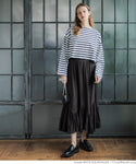 Skirt Women's Satin Long Skirt Elastic Waist Ankle Length A Line Lining Thin Gathered No Mail Delivery 23ss coca coca