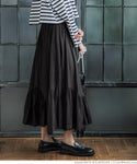Skirt Women's Satin Long Skirt Elastic Waist Ankle Length A Line Lining Thin Gathered No Mail Delivery 23ss coca coca
