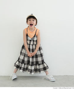 mediam Kids ブロックチェックパンツ　size2 130㎝　ミディアムキッズ服男の子用(90cm~)