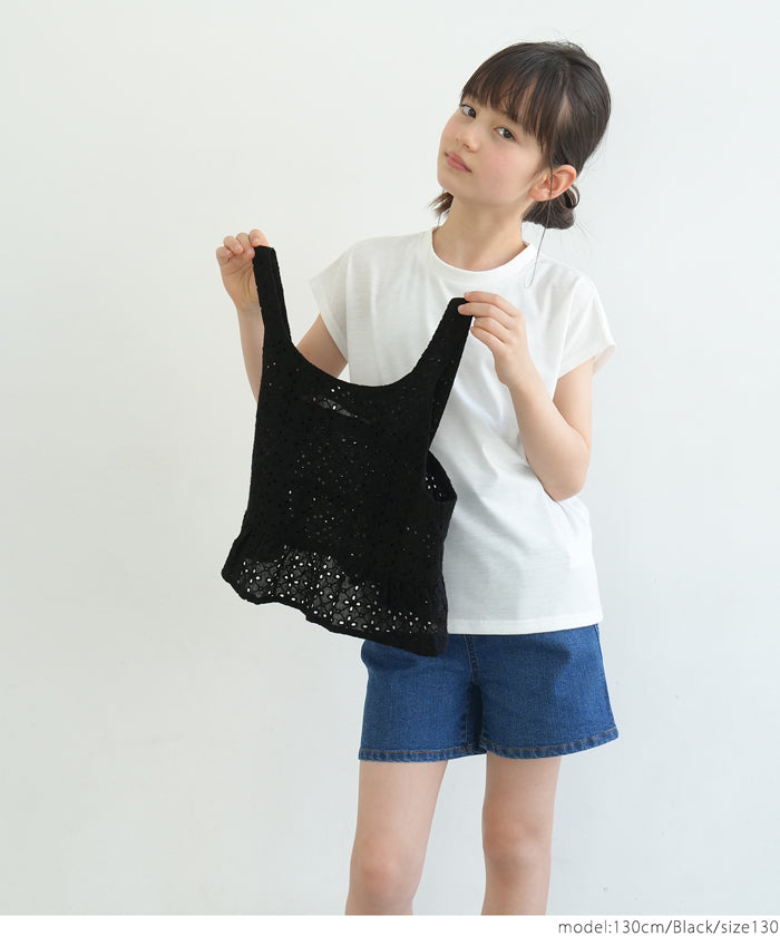 キッズ 110-140 ビスチェ Tシャツ 2枚セット 半袖 フレンチスリーブ レース セットアップ 女の子 キッズオリジナル 子供服 メール便不可 coca コカ