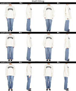 Heavyweight back brushed logo sweatshirt Women's back brushed sweatshirt logo English letter round neck long sleeve pullover no mail delivery 22aw coca coca