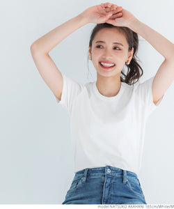 Tシャツ レディース COTTON from the US クルーネック フレンチ