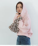 Sale ★ 3490 yen → 2690 yen Sweatshirt Women's Hoodie Hoodie Superb Superb brushed lining Heavy weight Loose No mail delivery 22aw coca Coca