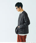 Sale 3,990 yen → 1,990 yen Free shipping No mail delivery Lightweight outerwear Men's padded jacket Lightweight haori drop shoulder medium length pocket polyester