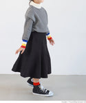Sale ★ 1690 yen → 790 yen Kids 100-130 Skirt Elastic Waist Pocket A Line Medium Length Girls Kids Original Children's Clothing No Mail Delivery Coca Coca
