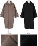 Sale 5,990 yen → 4,990 yen Coat Men's Balmacan coat Oversize Haori Front opening Long length Pocket Long sleeve Plain Free shipping No mail delivery 22aw coca Coca