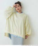 Sweatshirt Women's Logo Big Silhouette Fleece Line Loose Oversize Print Drop Shoulder Maternity No Mail Delivery 23ss coca coca