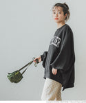 Sweatshirt Women's Logo Big Silhouette Fleece Line Loose Oversize Print Drop Shoulder Maternity No Mail Delivery 23ss coca coca