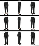 Pants Women's Waist Tuck Wide Tapered Slacks 3D Beautiful Legs Stretch Pants Long Length Pocket Elastic Back No Mail Delivery 23ss coca Coca