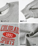 Sale 2490 yen → 1990 yen Sweatshirt Men's Logo Sweatshirt Big Silhouette Logo Embroidered Patch Crewneck English Letter Fleece Long Sleeve No Mail Delivery 23ss coca Coca