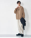 Sale 2490 yen → 1990 yen Sweatshirt Men's Logo Sweatshirt Big Silhouette Logo Embroidered Patch Crew Neck English Letter Fleece 長袖 No Mail Delivery 23ss coca Coca