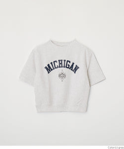 Kids 100-140 College T-shirt Logo T-shirt Pigment processing English letter print Short sleeve Old-fashioned style Girls Boys Unisex Matching parent and child Children's clothes Mail delivery available coca