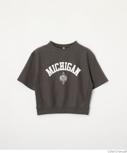 Kids 100-140 College T-shirt Logo T-shirt Pigment processing English letter print Short sleeve Old-fashioned style Girls Boys Unisex Matching parent and child Children's clothes Mail delivery available coca