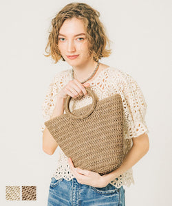 Basket Bag 女式迷你尺寸 Basket Paper Tote Bag Basket Tote 內袋內襯輕便休閒純色無郵寄 23ss coca