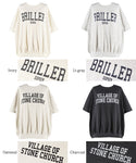 スウェット レディース プリントスウェット Tシャツ ロゴ 英字 プリント 裏毛 半袖 5分袖 クルーネック メール便不可 24ss