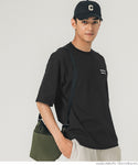 セール★1290円→990円 Tシャツ メンズ ロゴ ワンポイント コットン プルオーバー 半袖 伸縮性 クルーネック リブ ミディアム丈 メール便可 23ss coca コカ▼