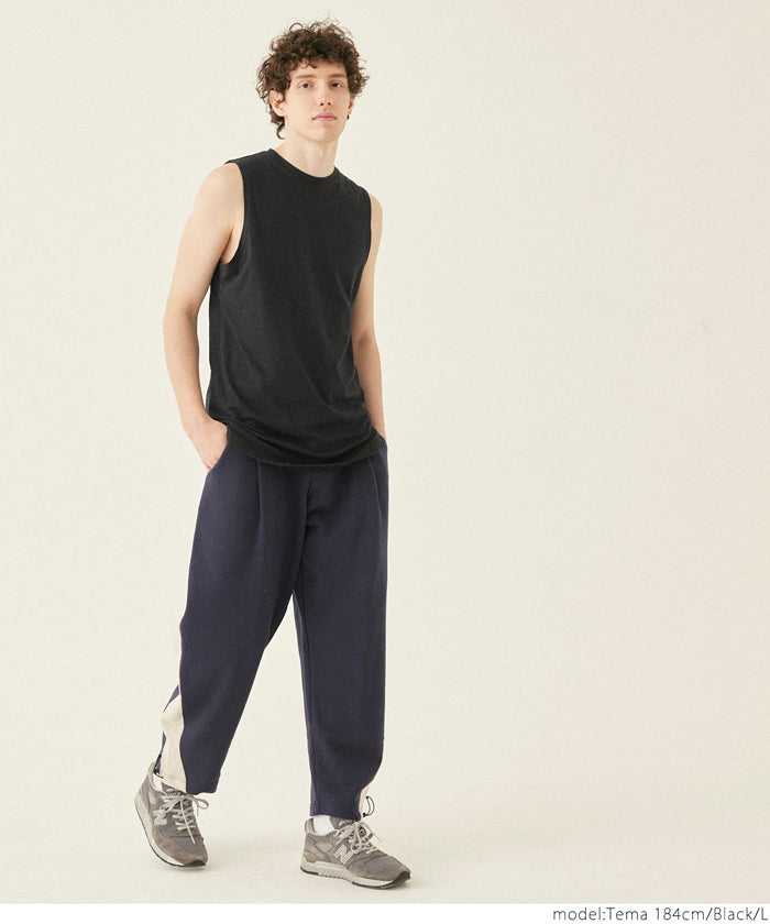 セール☆990円→550円 タンクトップ メンズ レイヤード 無地 ボーダー