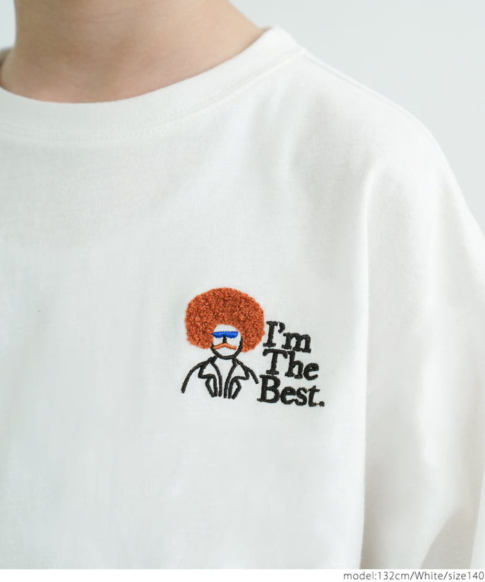 キッズ 110-140 ロングTシャツ アソート プリント 刺繍 クルーネック 綿 ミディアム丈 長袖 男女兼用 キッズオリジナル 子供服 メール便可 coca コカ