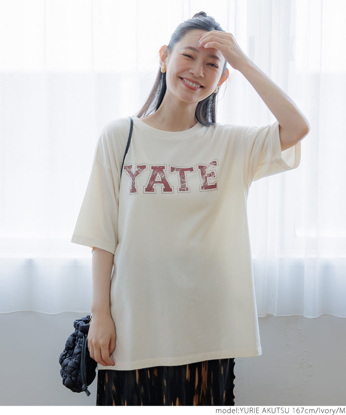 Tシャツ レディース ロゴTシャツ ヴィンテージ風ロゴ 英字 半袖 ビッグシルエット シンプル 薄手 メール便可 24ss coca コカ