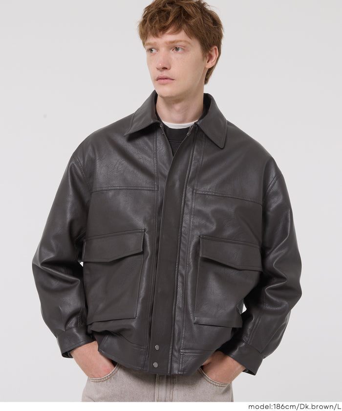 A2レザー フライトジャケット フェイクレザーA2フライトジャケット メンズ 送料無料/メール便不可