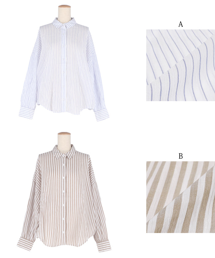 セール☆2490円→990円 シアーコットンビッグシャツ レディース メール
