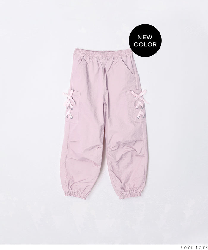 レースアップポケットパラシュートパンツ キッズ メール便不可 – coca