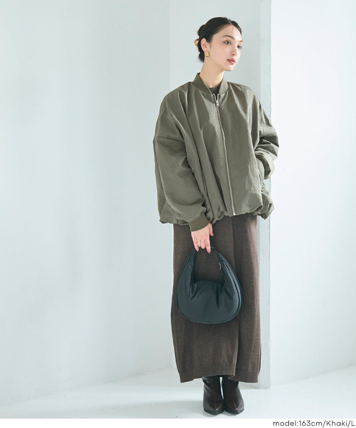 BlackFridayセール☆ ウォッシャブル バルーンブルゾン レディース