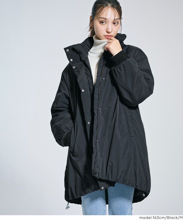 セール☆5990円→1990円ウォッシャブル 中綿ロングブルゾン レディース