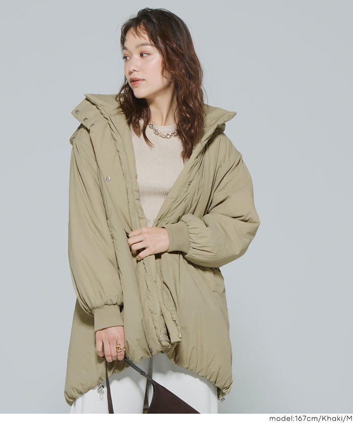 ブルゾンレディース セール☆5990円→1990円ウォッシャブル 中綿ロングブルゾン レディース