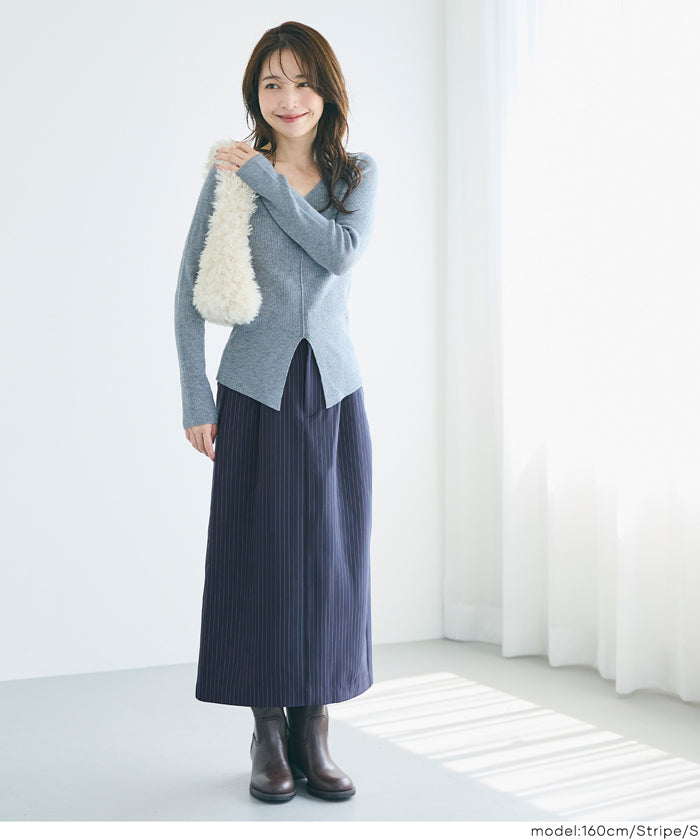 セール☆2690円→550円 Iラインスリットスカート レディース メール便