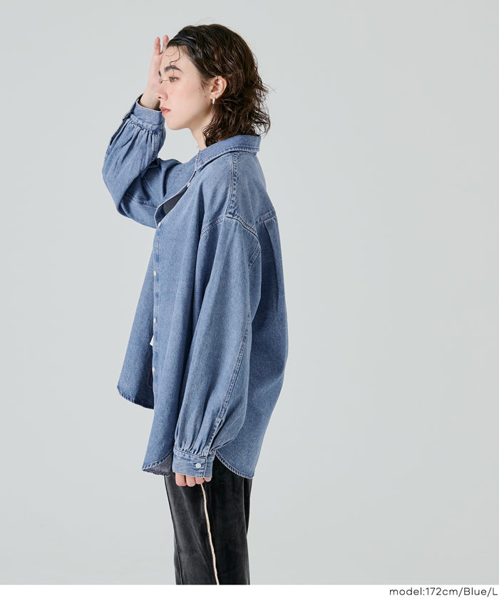 ボリュームスリーブデニムシャツ レディース メール便不可 – coca公式