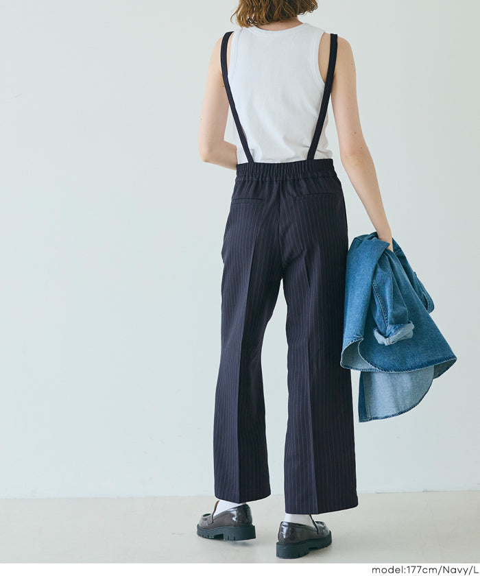 ストライプ オーバーオール レディース ストライプサロペット | COPINE