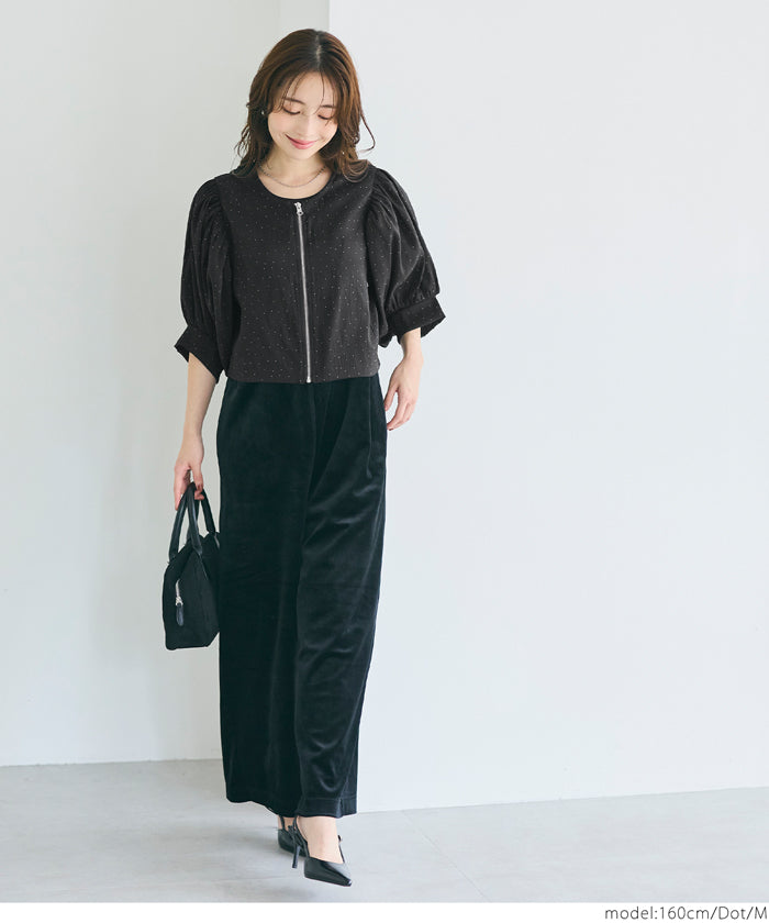 セール☆2490円→1690円 シースルーブラウスジャケット レディース