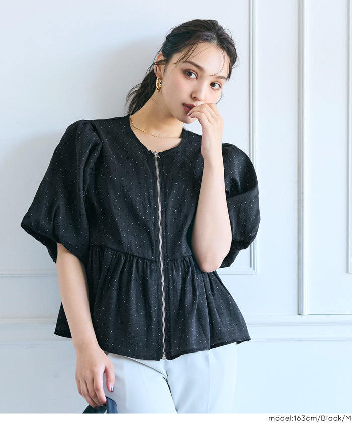 シースルーフレアブラウスジャケット レディース メール便不可 – coca