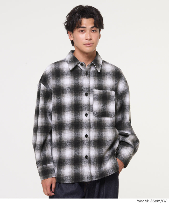 ラッセルノ チェック柄 メンズシャツ シャツ メンズ チェック ネルシャツ 綿100％ チェック柄 レギュラー