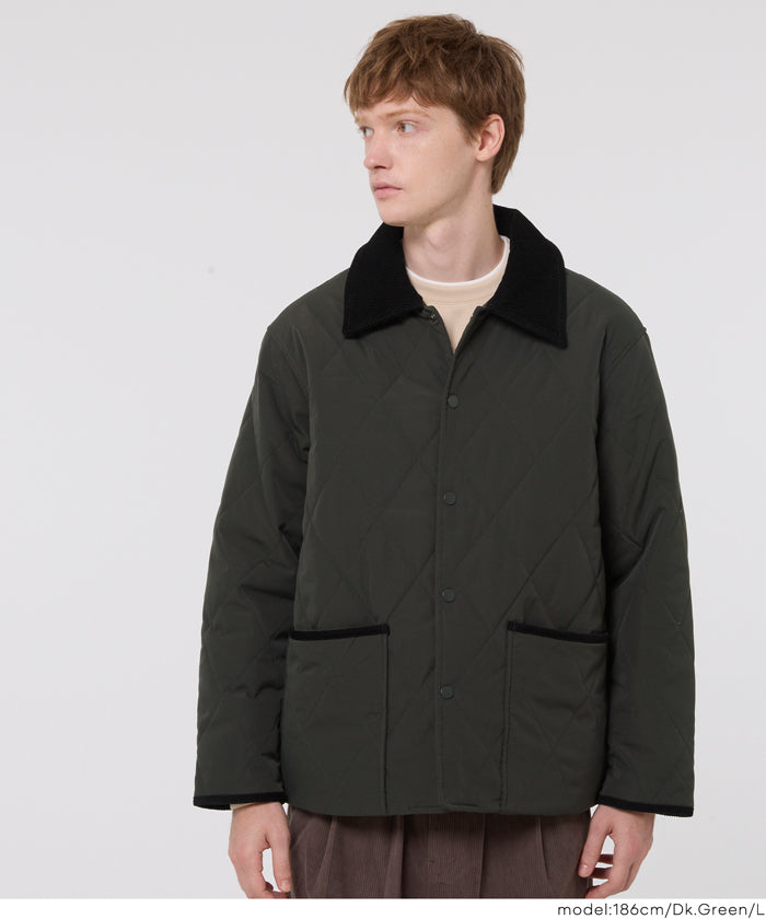 ウォッシャブルキルティング中綿ブルゾン メンズ 送料無料/メール便