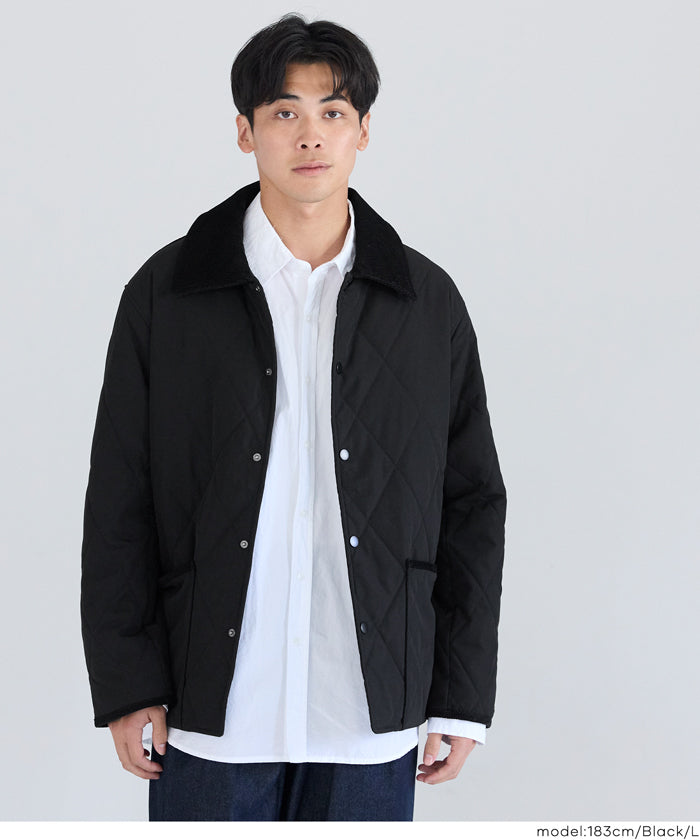 ウォッシャブルキルティング中綿ブルゾン メンズ 送料無料