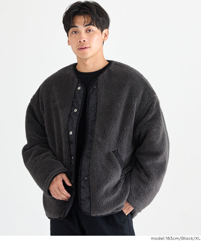 セール☆3990円→2990円 キルティングリバーシブルボアブルゾン
