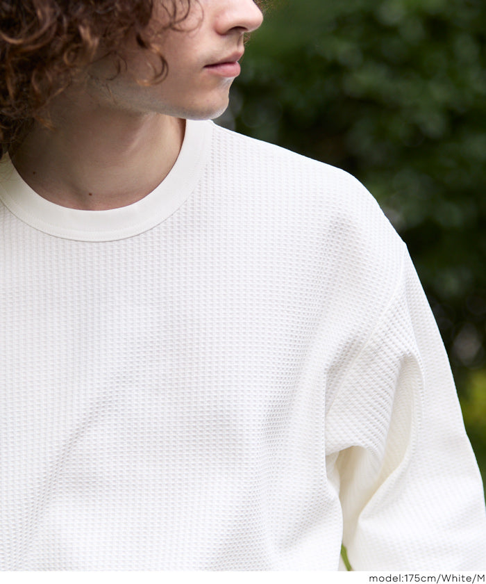 カタリストワッフルホワイト長袖カットソー サイズ2 名古屋限定 カタリストワッフルホワイト長袖カットソー サイズ2 名古屋限定