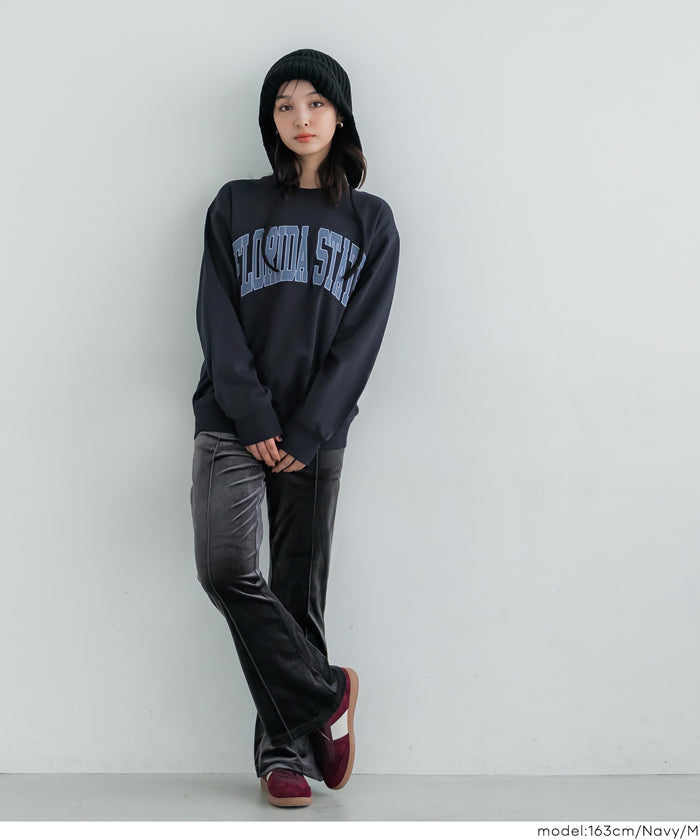 CVC裏毛ワッペンロゴトレーナー メンズ レディース メール便不可