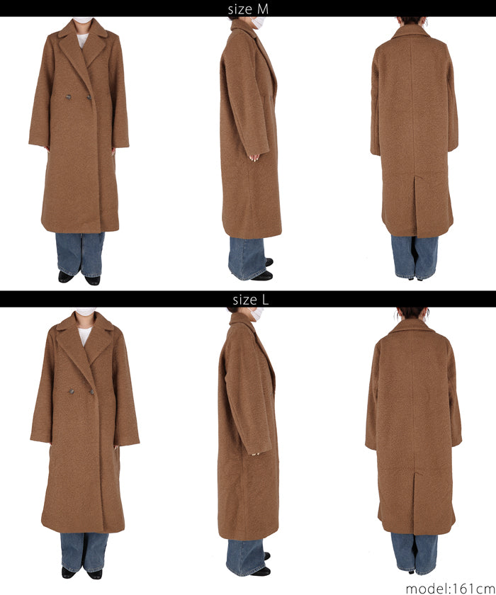 ウォッシャブル カーリーボアコート レディース 送料無料/メール便不可