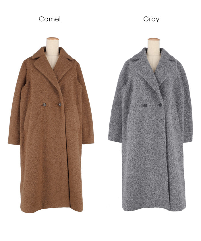 ウォッシャブル カーリーボアコート レディース 送料無料/メール便不可