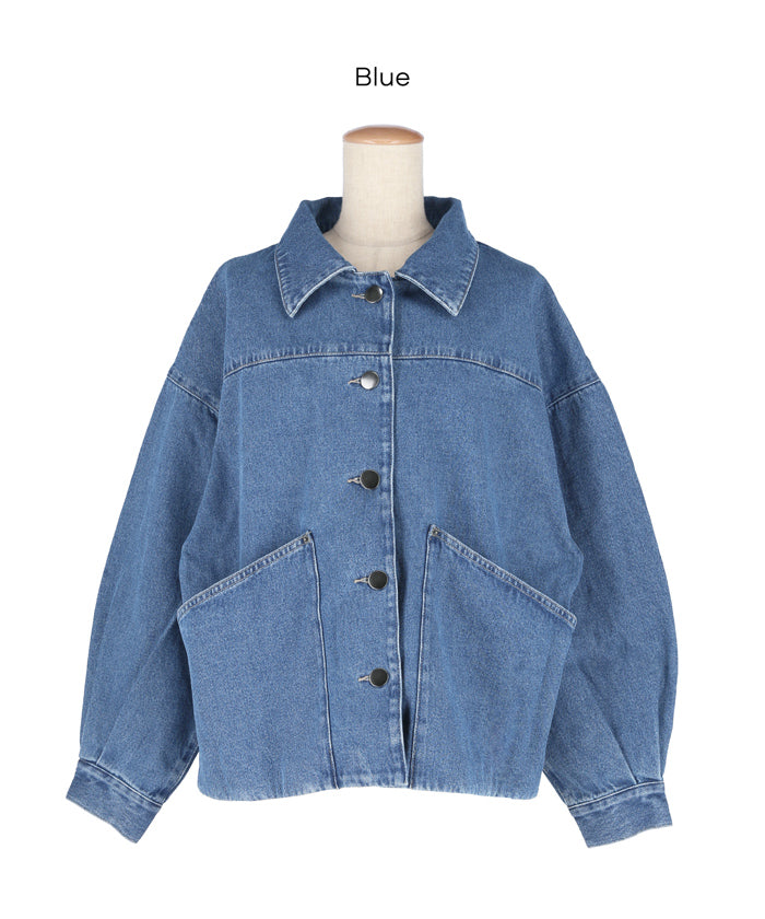 オーバーサイズデニムジャケット レディース 送料無料/メール便不可
