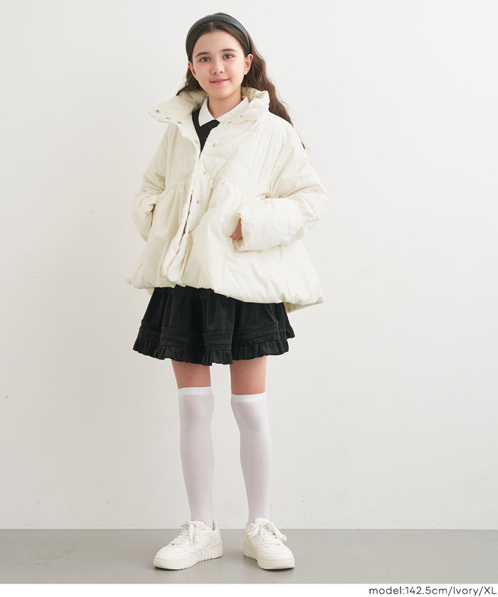 新春セール☆ 親子お揃いウォッシャブル 中綿スタンドカラーフレア