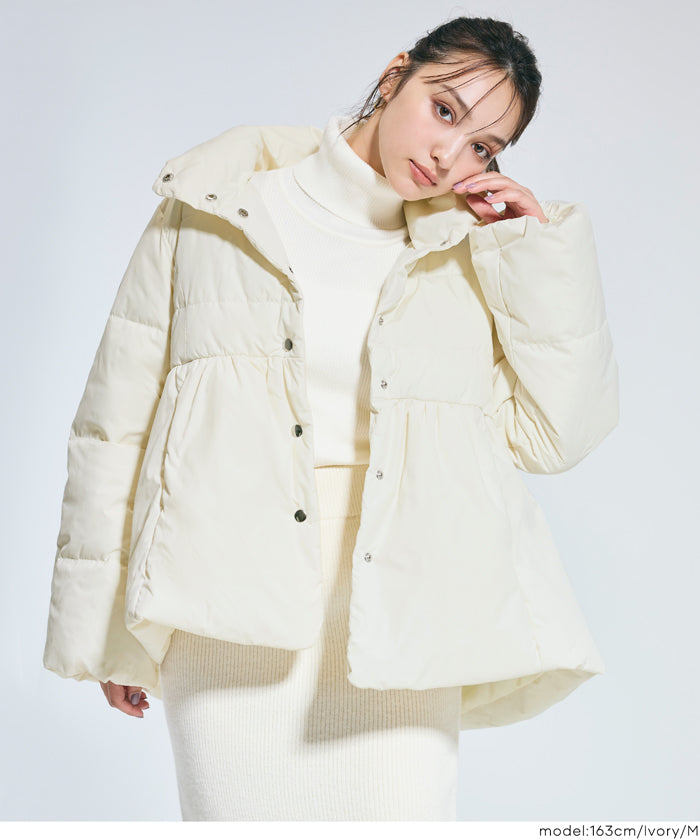 セール☆4990円→2990円 中綿スタンドカラーフレアブルゾン