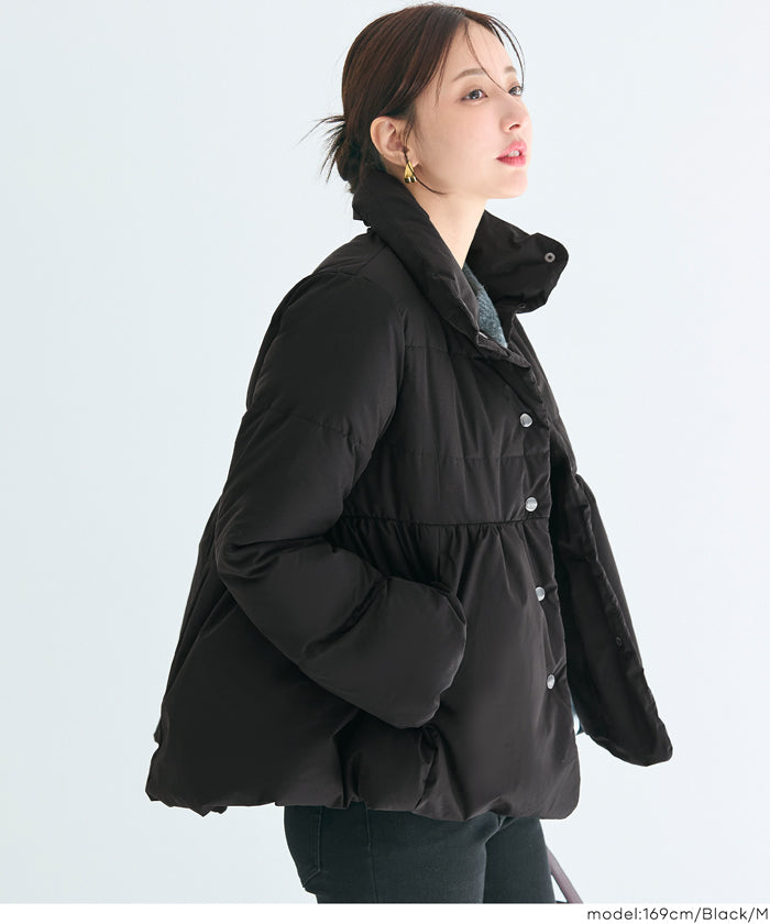 セール☆4990円→2990円 中綿スタンドカラーフレアブルゾン