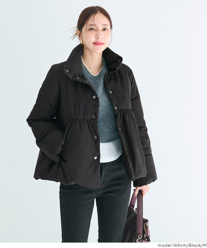 セール☆4990円→2990円 中綿スタンドカラーフレアブルゾン