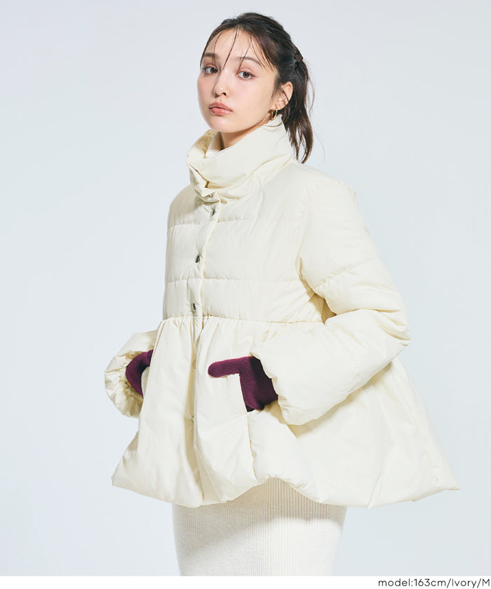 セール☆4990円→2990円 中綿スタンドカラーフレアブルゾン