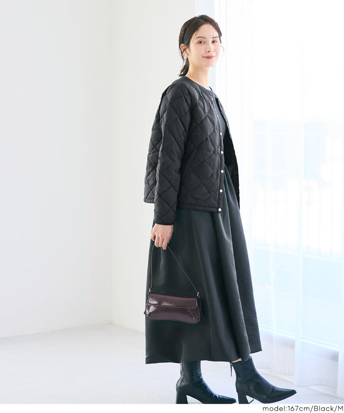 【45R】45rpm インディゴチャイナボタンダウンジャケット 綿100% 45rpm インディゴ ダウンジャケット 3 L コーデュロイ襟 R刺繍